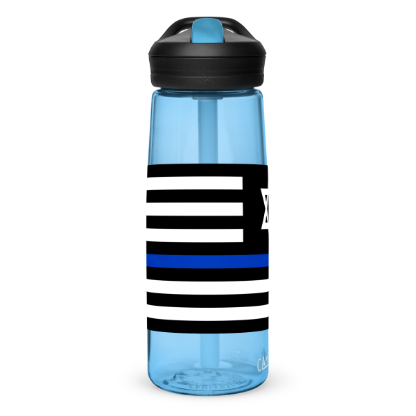 Thin Jew Line Flag ✡ Water Bottle - Image 8