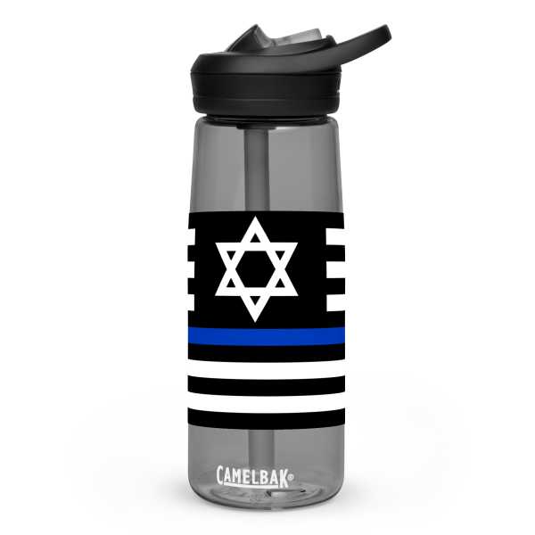 Thin Jew Line Flag ✡ Water Bottle - Image 5