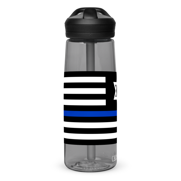 Thin Jew Line Flag ✡ Water Bottle - Image 6