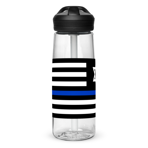 Thin Jew Line Flag ✡ Water Bottle - Image 12