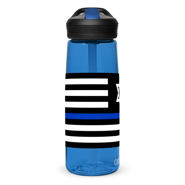 Thin Jew Line Flag ✡ Water Bottle - Image 2